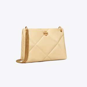 کیف دوشی زنانه Tory Burch مدل Small Kira Diamond Quilt   in yellow, size OS yellow